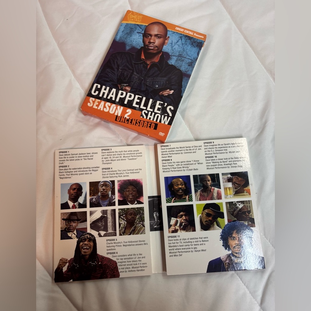 Chappelles Show - Season 2 Uncensored (DVD, 2005, 3-Disc Set, Checkpoint)